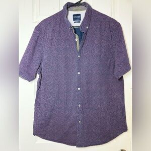 Denim & Flower Men's Purple Casual Button Down Shirt
